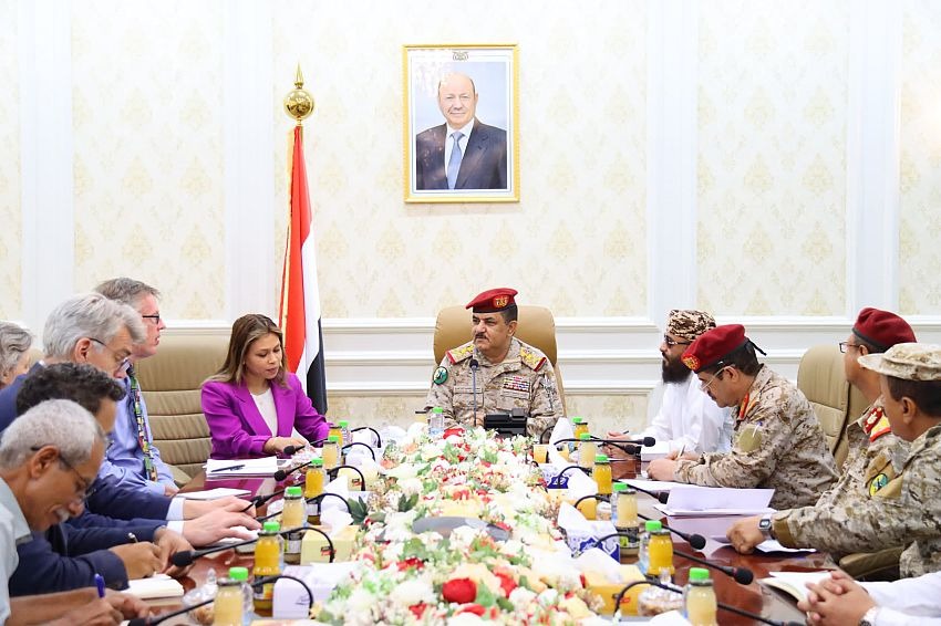 Defense Minister of Yemen's meeting with UN