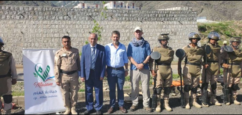 UN Delegation Visits "MASAM" Team in Taiz, Yemen: Over 84 Schools Damaged by Mines