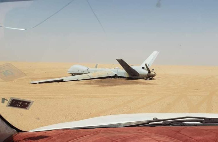 Downed US Drone in Jawf Province by government forces