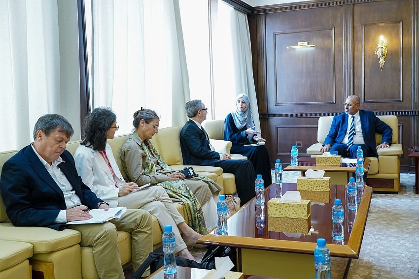 Al-Zubaidi’s meeting with the European Union mission “Aden”