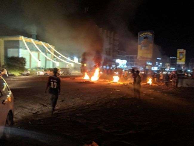 Angry protests in Aden