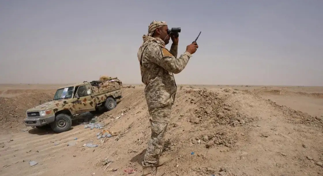 Yemeni soldier at Marib fronts