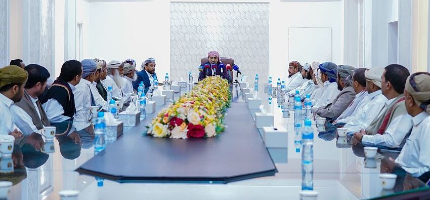 Aidaroos Al-Zubaidi’s meeting with the common people and notables of Saada Governorate (Saba)