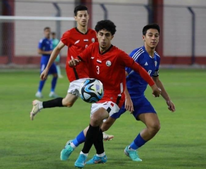 From the match between the Yemeni national team and its Kuwaiti counterpart