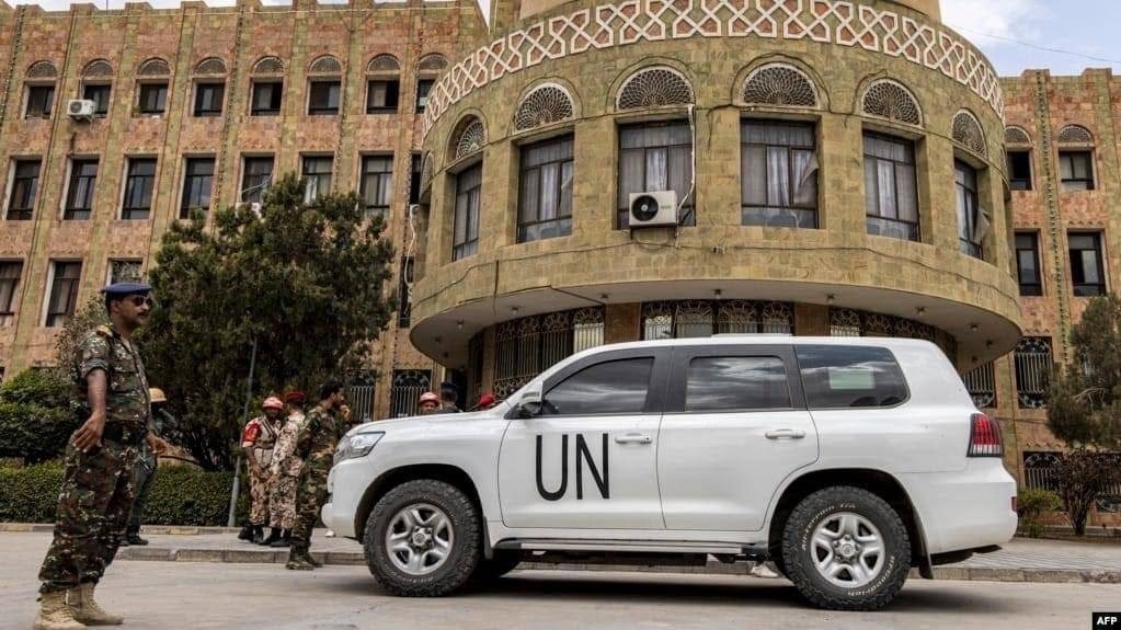 UN vehicles in Sanaa