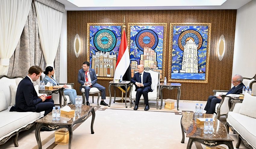 Yemen's President Meets with UK and UAE Ambassadors to Discuss Joint Action Against Houthis