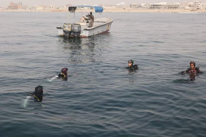 Rescue operations on the coast of Mukalla