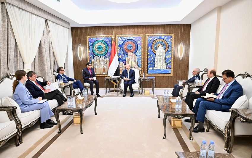 Yemeni President Discusses Peace Efforts and Israeli Strikes with German Delegation