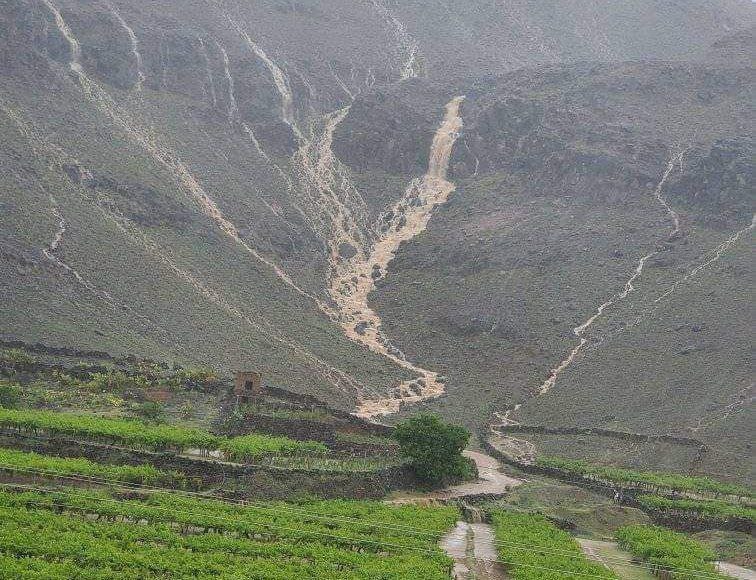 Rains hit Khawlan, east of Sana'a (Barran Press)