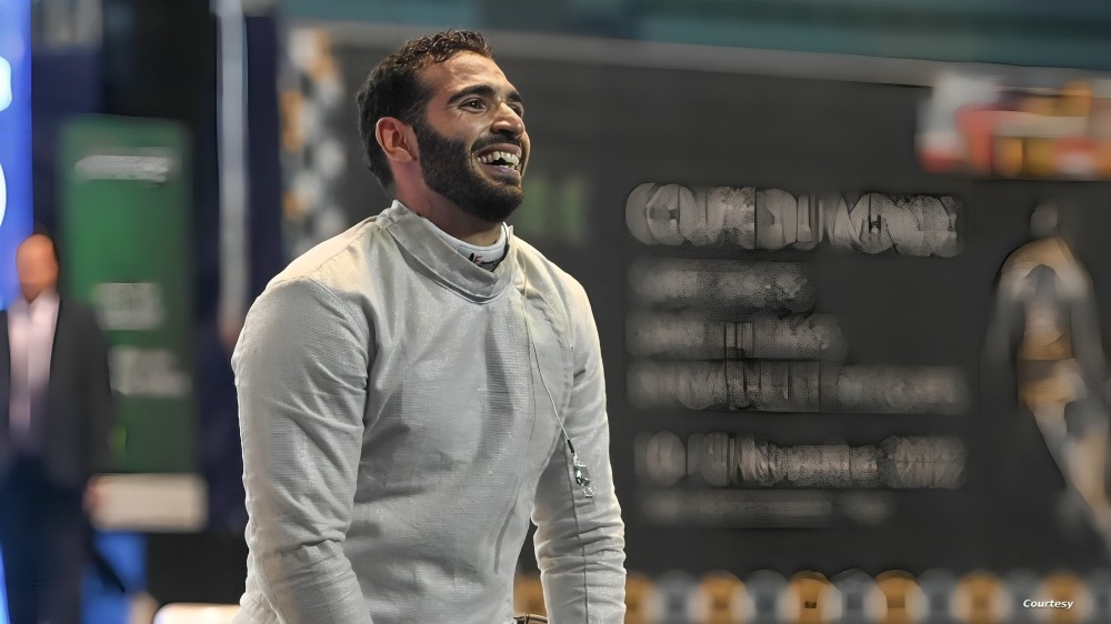 Egyptian player Ziad El-Sisi, ranked world-class in fencing