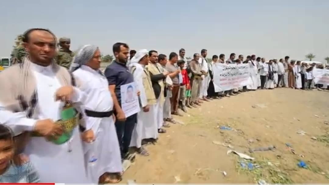 Protest stand of the sons of Mahwit in Marib