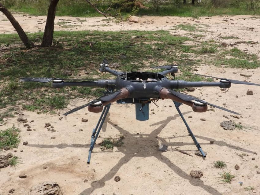 Drone shot down in Saada (Saba)