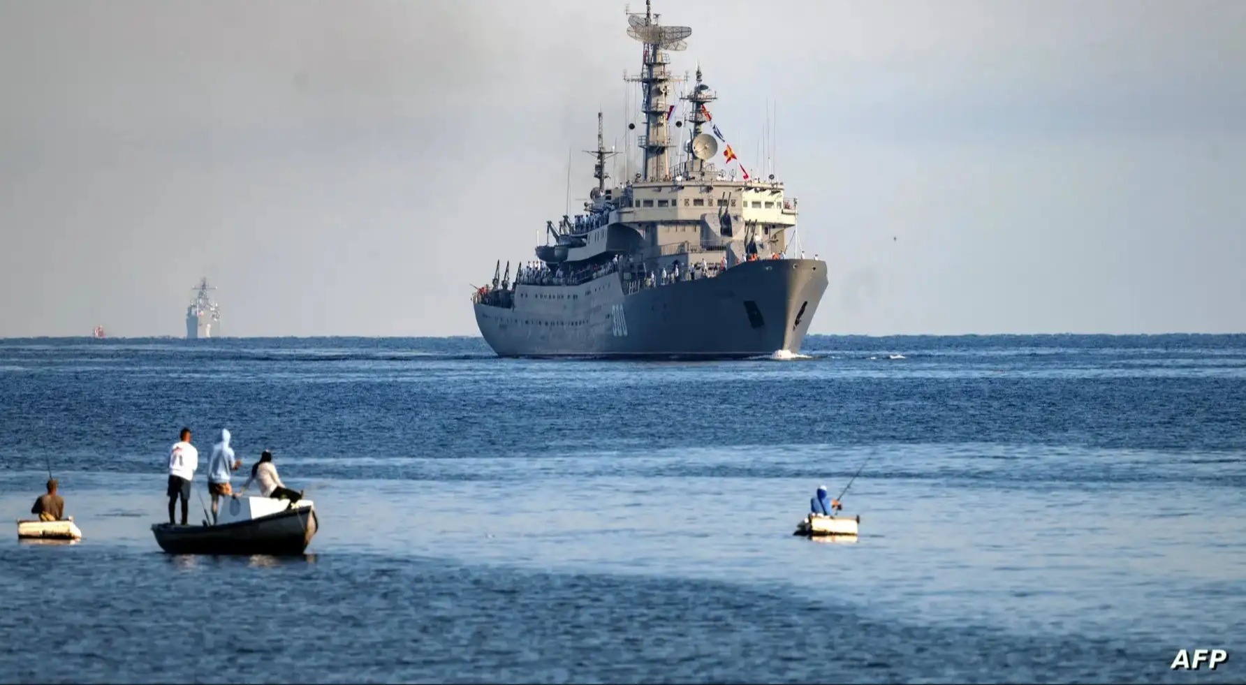 Warship in the Red Sea