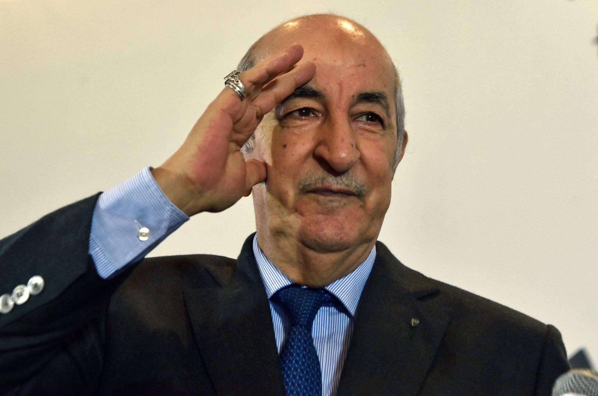 Algerian President Abdelmadjid Tebboune