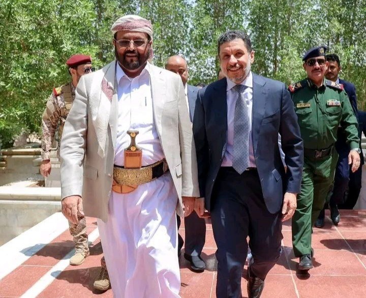 Major General Sultan Al-Arada and Ahmed bin Mubarak