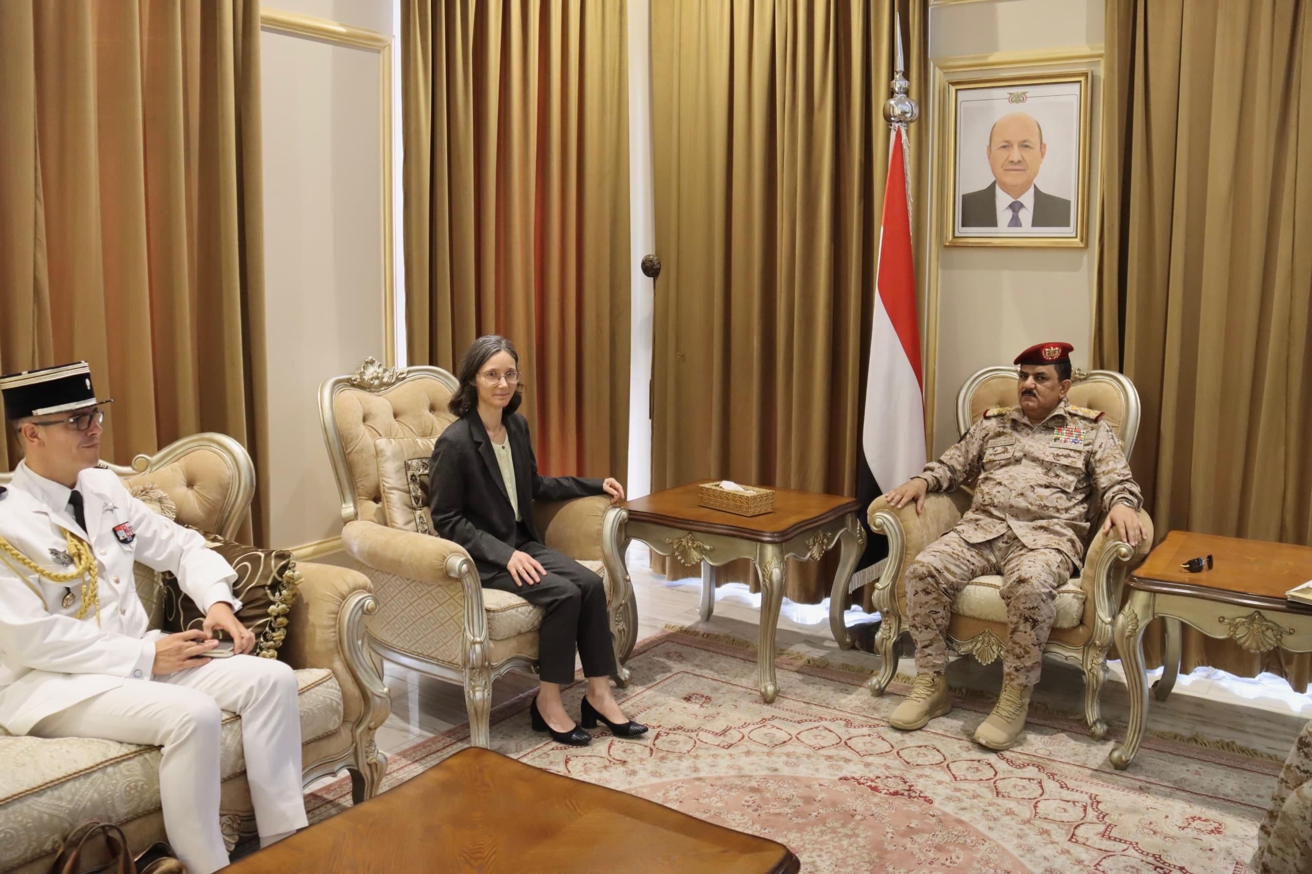 Yemeni Defense Minister Calls on Britain and France to Support Armed Forces for Global Trade Security