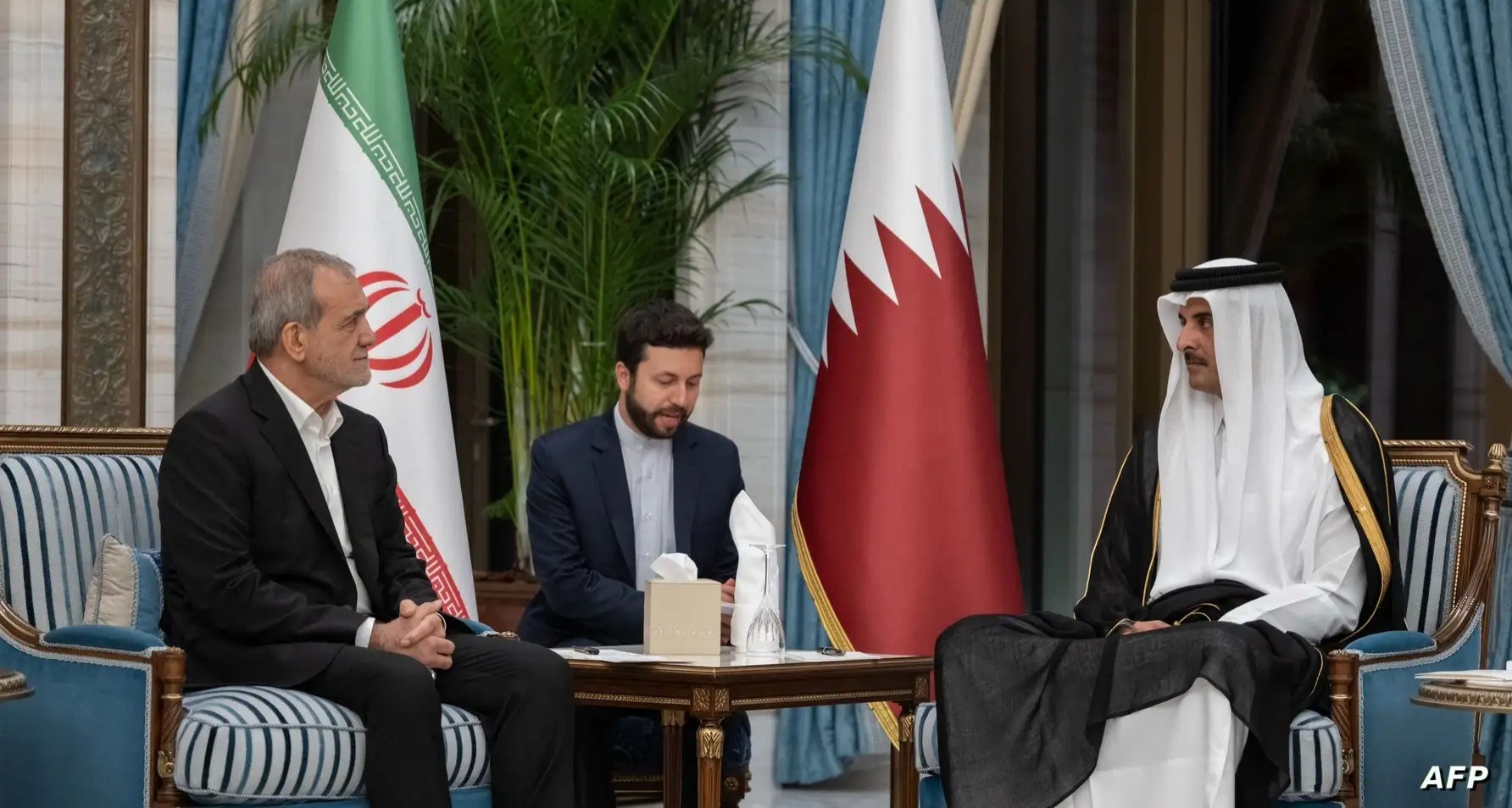 Emir of Qatar and Iranian President