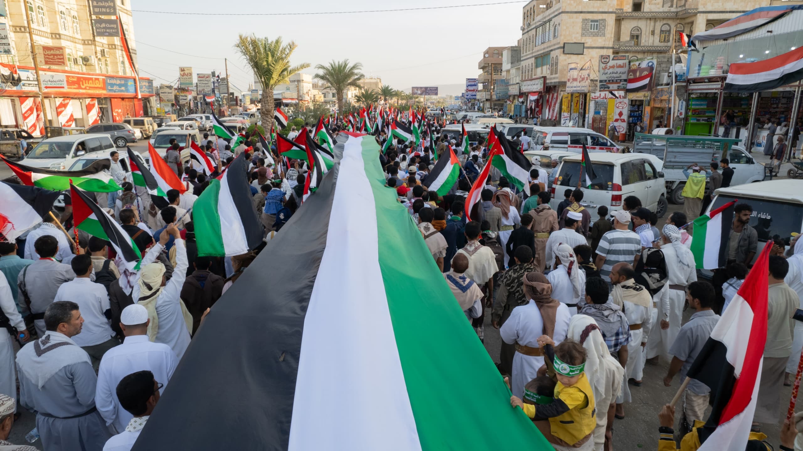 Mass Rally in Marib Condemns Ongoing “Genocide” in Gaza