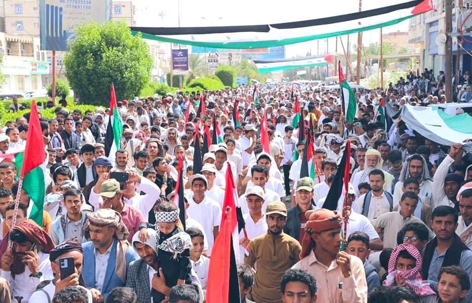 Solidarity Rally in Marib Condemns "Genocide" in Gaza Amid International Silence