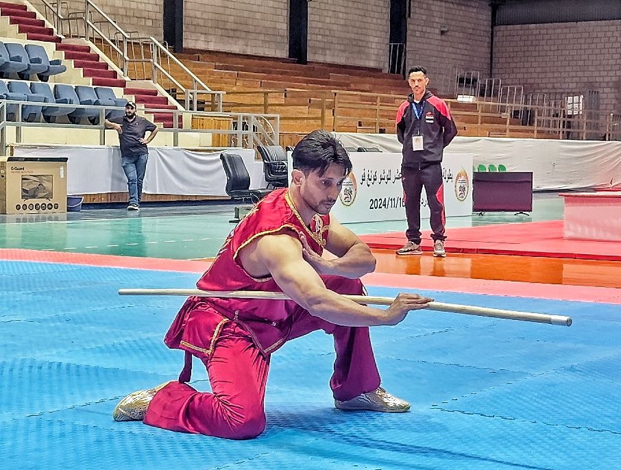 Yemeni Athlete Hamdi Mansour Wins Three Gold Medals at 13th Arab Wushu Kung Fu Championship