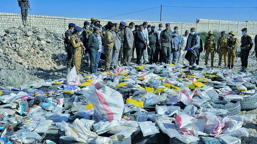 Marib Prosecutor's Office Destroys 1.5 Tons of Hashish Bound for Houthis