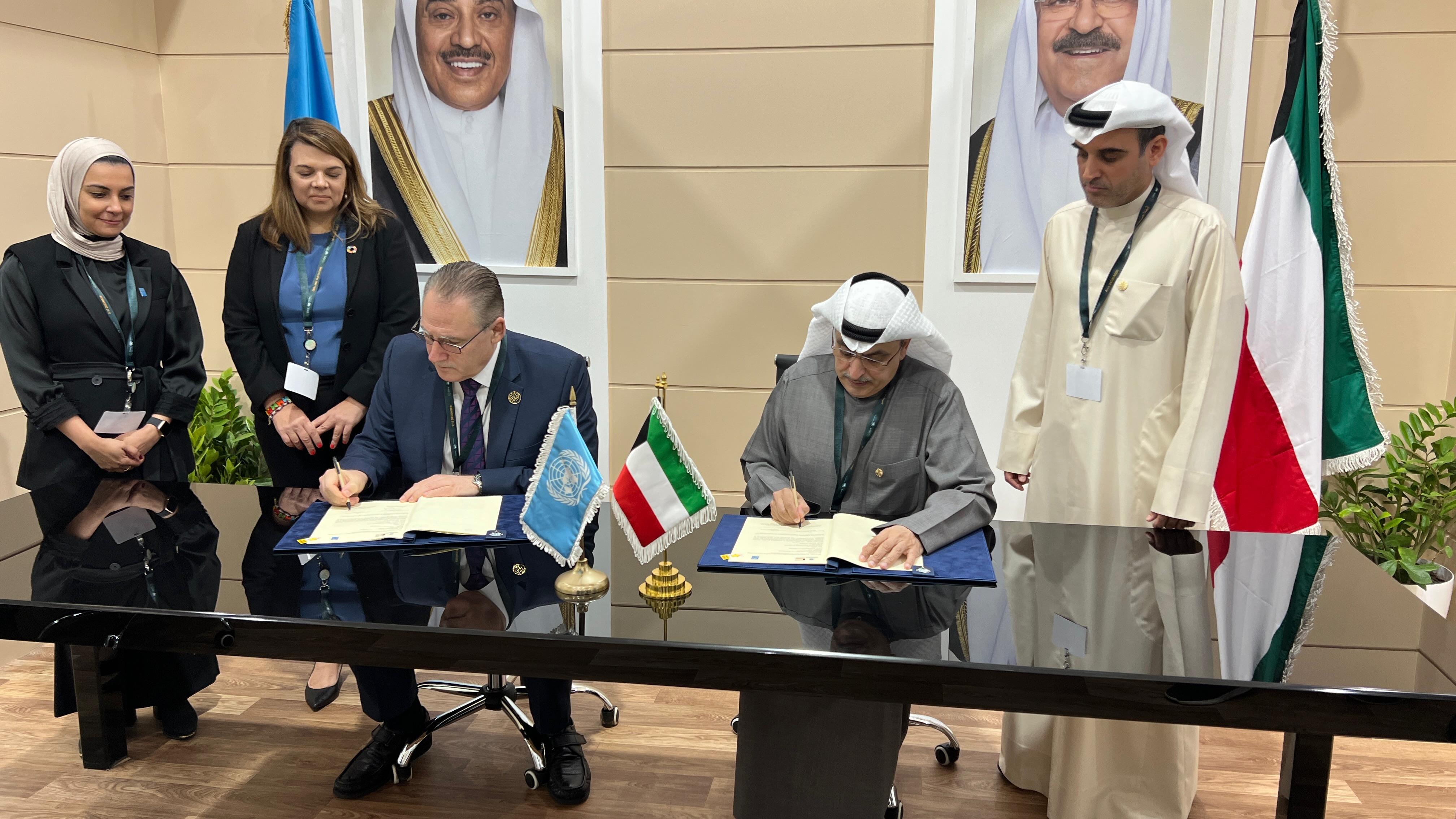 UN and Kuwait Sign Cooperation Agreement to Enhance Aden and Mukalla Ports