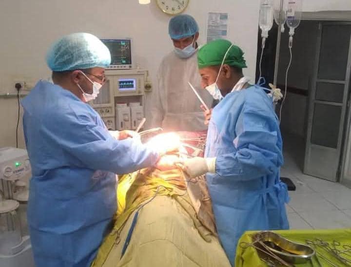 During the operation at Marib Military Hospital