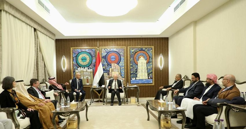 Presidential Leadership Council Hosts P3+2 Ambassadors in Yemen