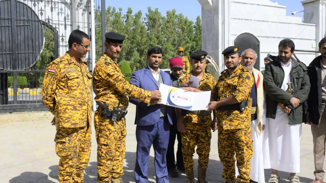 Honoring Facility Police Officers in Marib on Arab Police Day