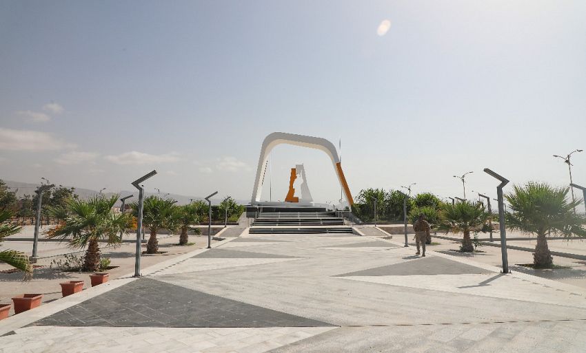 The memorial in Hadhramaut Martyrs Square - Archive