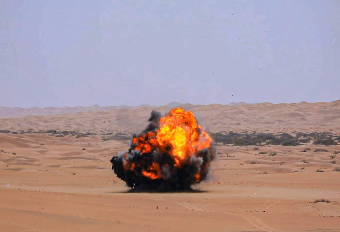 Masam destroying landmines in Shabwah Masam destroying landmines in Shabwah