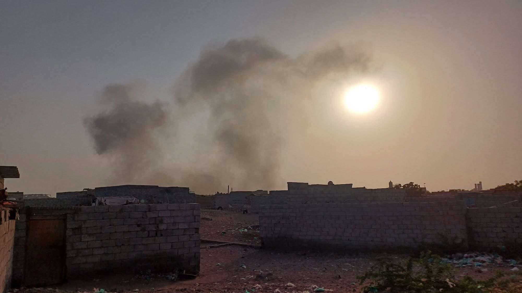 Airstrikes hit tge port of Hudeidah on May 16th, 2025 Airstrikes hit tge port of Hudeidah on May 16th, 2025