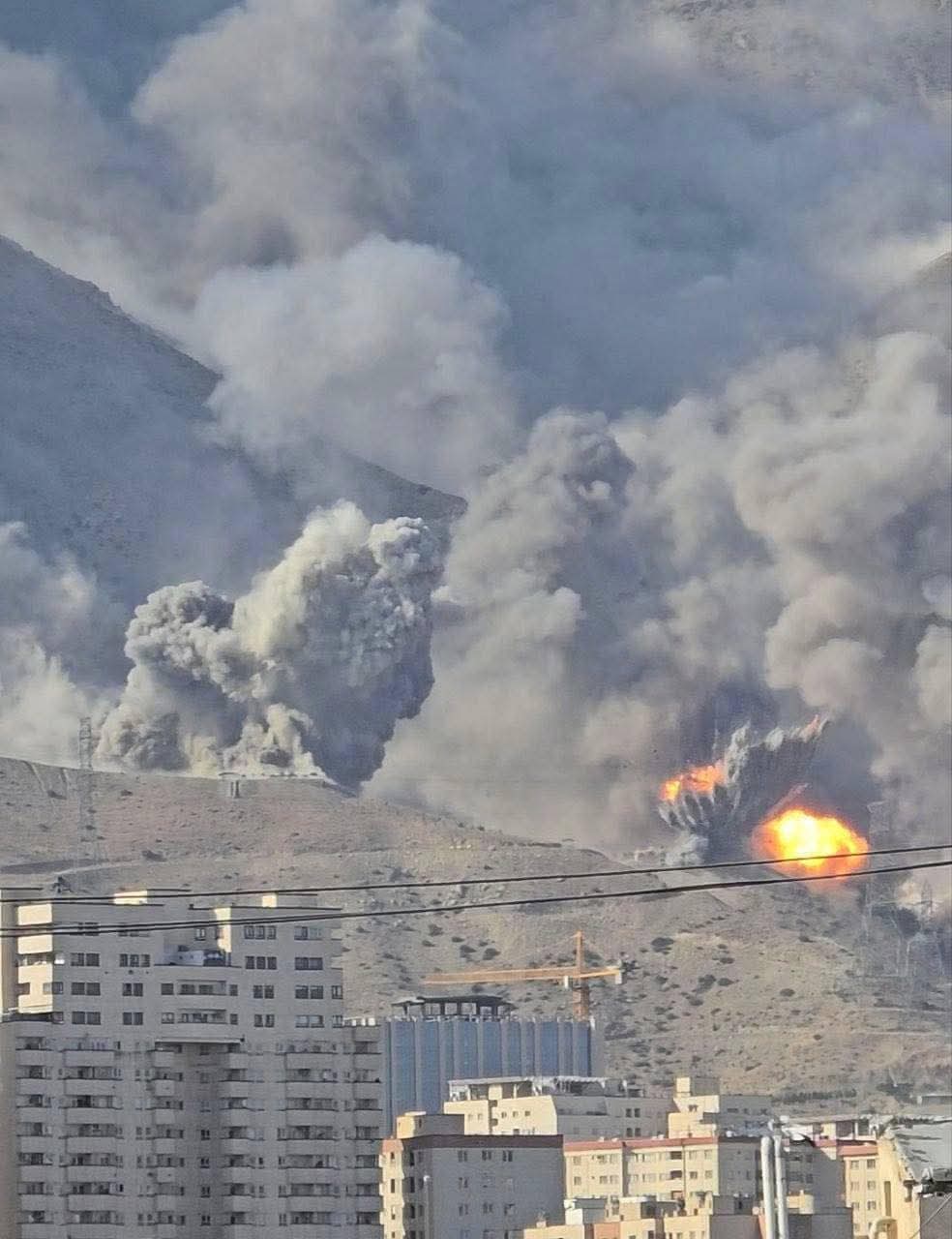 Israeli bombing near Tehran Israeli bombing near Tehran