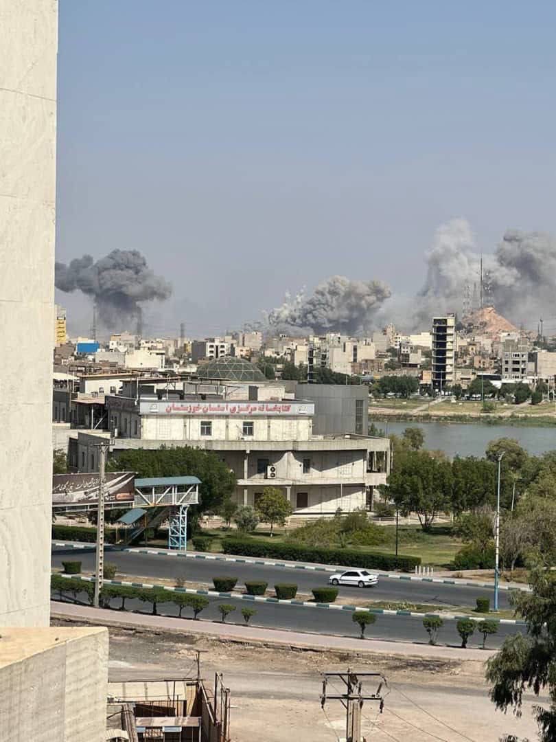 Israeli airstrikes in Ahvaz, Iran Israeli airstrikes in Ahvaz, Iran