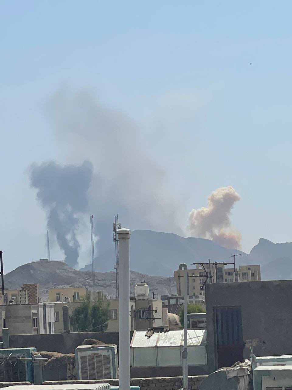 Israeli airstrikes in Iran - social media Israeli airstrikes in Iran - social media