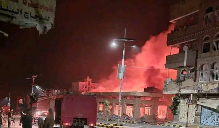 Houthi Drone Strike Rocks Taiz Fuel Station, Killing One and Injuring Dozens Houthi Drone Strike Rocks Taiz Fuel Station, Killing One and Injuring Dozens